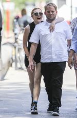 BELLA THORNE in Short Dress Out in Montreal 08/09/2016