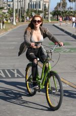 BELLA THORNE Riding Her Bike Out in Los Angeles 08/13/2016