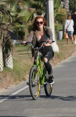 BELLA THORNE Riding Her Bike Out in Los Angeles 08/13/2016