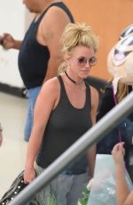 BRITNEY SPEARS at Newark Airport in New York 08/25/2016