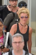 BRITNEY SPEARS at Newark Airport in New York 08/25/2016