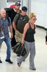 BRITNEY SPEARS at Newark Airport in New York 08/25/2016