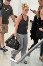 BRITNEY SPEARS at Newark Airport in New York 08/25/2016