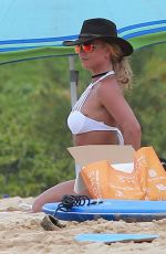 BRITNEY SPEARS in Bikini at a Beach in Hawaii 08/05/2016