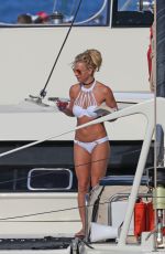 BRITNEY SPEARS in Bikini at a Boat in Hawaii 08/06/2016