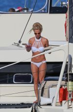 BRITNEY SPEARS in Bikini at a Boat in Hawaii 08/06/2016