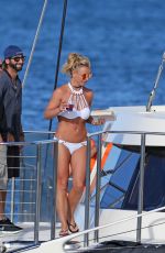 BRITNEY SPEARS in Bikini at a Boat in Hawaii 08/06/2016