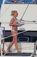 BRITNEY SPEARS in Bikini at a Boat in Hawaii 08/06/2016