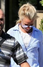 BRITNEY SPEARS Out and About in West Hills 07/31/2016