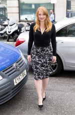 BRYCE DALLAS HOWARD Arrives at BBC Radio 2 Studios in London 08/01/2016