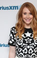 BRYCE DALLAS HOWARD at SiriusXM Studios in New York 08/03/2016