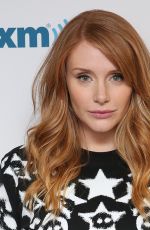 BRYCE DALLAS HOWARD at SiriusXM Studios in New York 08/03/2016