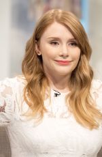 BRYCE DALLAS HOWARD on the Set of Lorraine TV Show in London 08/02/2016