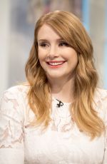 BRYCE DALLAS HOWARD on the Set of Lorraine TV Show in London 08/02/2016