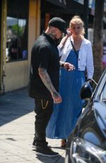 CAMERON DIAZ and Benji Madden out for Lunch in Beverly Hills 08/13/2016