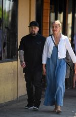 CAMERON DIAZ and Benji Madden out for Lunch in Beverly Hills 08/13/2016