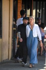 CAMERON DIAZ and Benji Madden out for Lunch in Beverly Hills 08/13/2016