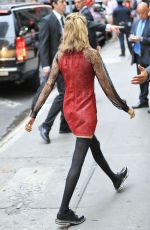 CARA DELEVINGNE Arrives at Good Morning America Studio in New York 08/01/2016