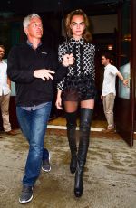 CARA DELEVINGNE Night Out in New York 07/31/2016