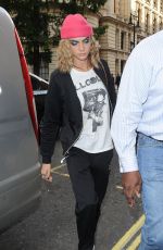CARA DELEVINGNE Out and About in London 08/05/2016
