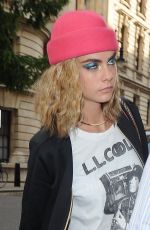 CARA DELEVINGNE Out and About in London 08/05/2016