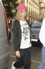 CARA DELEVINGNE Out and About in London 08/05/2016