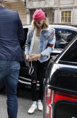 CARA DELEVINGNE Out with Her Dog in London 08/03/2016
