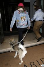 CARA DELEVINGNE Out with Her Dog in London 08/03/2016