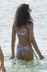 CHANEL IMAN in Bikini on the Beach in Barbados 08/03/2016