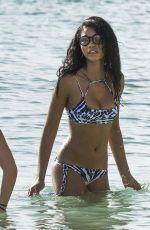 CHANEL IMAN in Bikini on the Beach in Barbados 08/03/2016