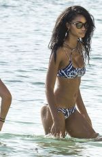 CHANEL IMAN in Bikini on the Beach in Barbados 08/03/2016