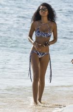 CHANEL IMAN in Bikini on the Beach in Barbados 08/03/2016