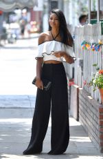 CHANEL IMAN Leaves a Restaurant in West Hollywood 08/25/2016