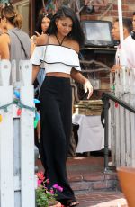 CHANEL IMAN Leaves a Restaurant in West Hollywood 08/25/2016