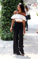 CHANEL IMAN Leaves a Restaurant in West Hollywood 08/25/2016