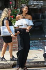 CHANEL IMAN Leaves a Restaurant in West Hollywood 08/25/2016
