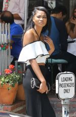 CHANEL IMAN Leaves a Restaurant in West Hollywood 08/25/2016