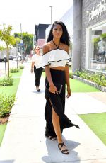 CHANEL IMAN Leaves a Restaurant in West Hollywood 08/25/2016