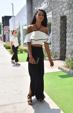 CHANEL IMAN Leaves a Restaurant in West Hollywood 08/25/2016