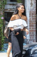 CHANEL IMAN Leaves a Restaurant in West Hollywood 08/25/2016