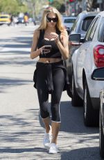 CHARLOTTE MCKINEEY in Tights Out in Beverly Hills 08/04/2016