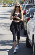 CHARLOTTE MCKINEEY in Tights Out in Beverly Hills 08/04/2016