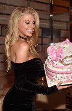 CHARLOTTE MCKINNEY Celebrates Her Birthday at Encore Beach Club and Intrigue Nightclub 08/06/2016