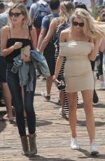 CHARLOTTE MCKINNEY in Tight Dress Out in Malibu 07/31/2016