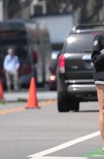 CHARLOTTE MCKINNEY Out and About in Los Angeles 08/30/2016