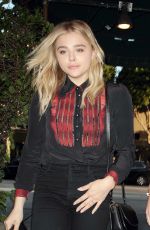 CHLOE MORETZ and Brooklyn Beckham at Madeo Restaurant in Hollywood 08/03/2016