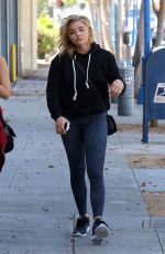 CHLOE MORETZ Arrive at a Gym in Los Angeles 08/19/2016