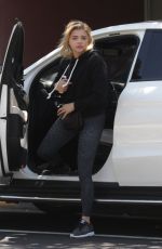 CHLOE MORETZ Arrive at a Gym in Los Angeles 08/19/2016