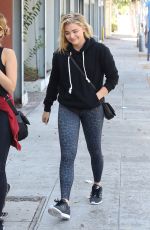 CHLOE MORETZ Arrive at a Gym in Los Angeles 08/19/2016