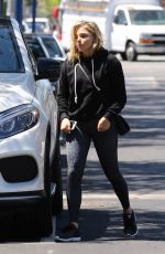CHLOE MORETZ Arrive at a Gym in Los Angeles 08/19/2016
